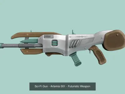 20 Sci-Fi Guns - Weaponry - Rifles Sniper Assault Submachine 3D Model Pack purchase
