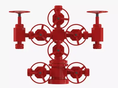 Oil Wellhead 3D model