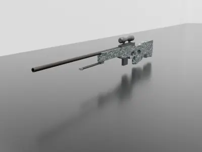 AWPst Low-poly 3D model