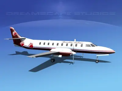 Swearingen SA226 Bearskin Airlines 2 3D model