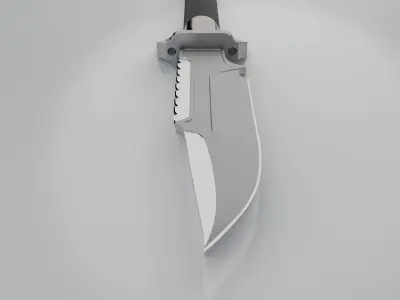 Marfione Interceptor Combat Knife Low-poly 3D model