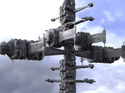 Alien satellite 1 3D model