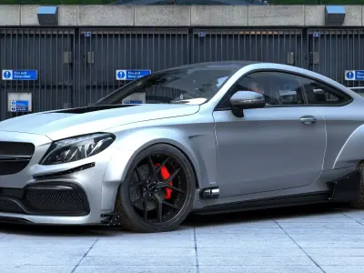 3D Mercedes Benz AMG C63 - BN-59 3D model