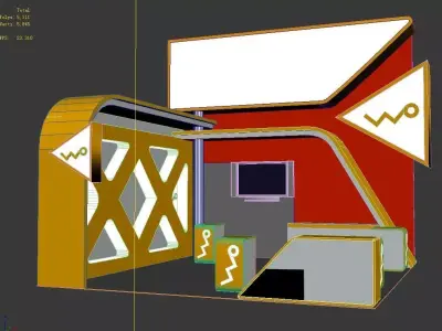 Exhibition - Area -6X6-3DMAX2011-010 3D model