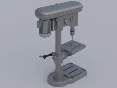 bench drill 3D model purchase