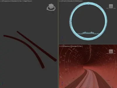 Railway Tunnel 3D model