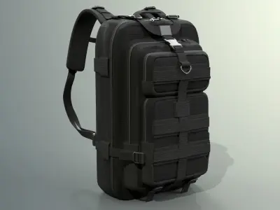 Military and Tactical Backpack Free 3D model