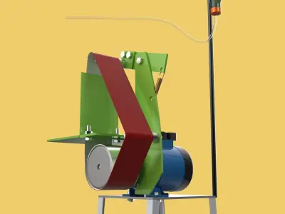 BELT GRINDER ABRASIVE SANDER POLISHER EDGES SHARPENER 3D model