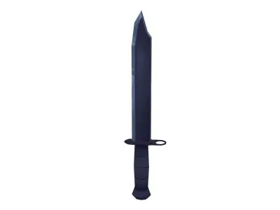 Combat Knife - Hand Painted 3D model