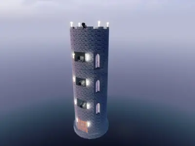 castle tower  3D model