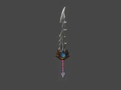 Zeloeman Sword A 40 Low-poly 3D model