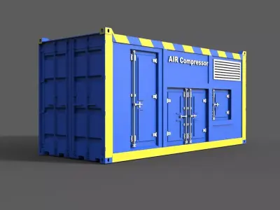 Air Compressor Container 3D print model