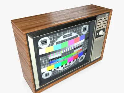 Retro TV 3D 3D model