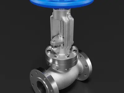 Industrial Valve 3D model by 3DModelingCorp