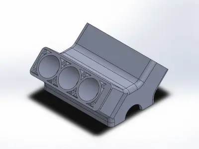 assembly and part for car engine 3D model