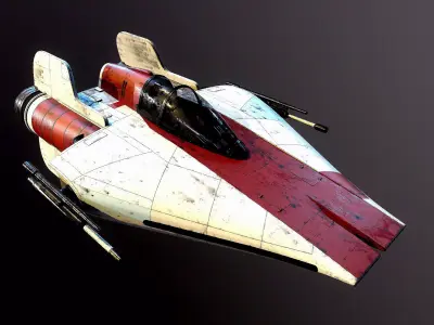 A-Wing Satr Wars 3D model