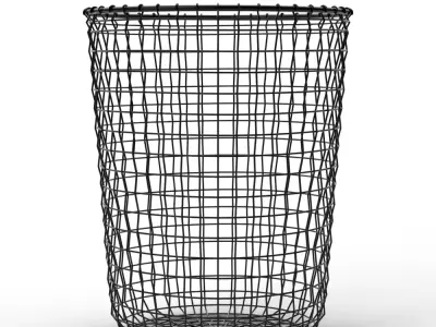 Andrea Trash Can Natural Low-poly 3D model