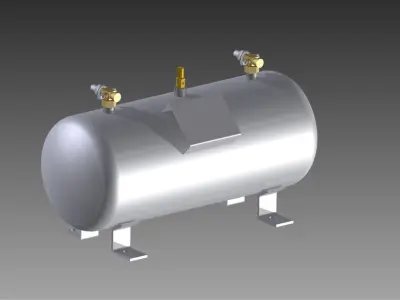 Tanque Gs Refrigerante Free 3D model