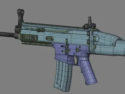 FN Scar L 3D model