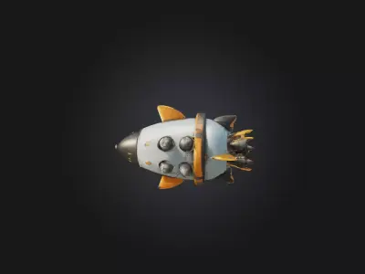 Cartoon Jetpack 3D model