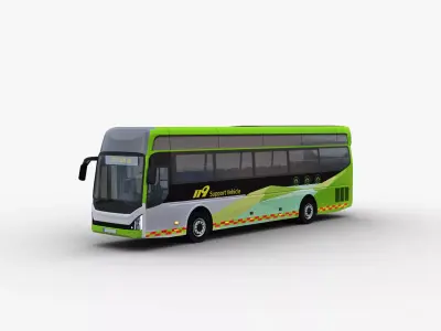 Hyundai UNIVERSE FCEV Low-poly 3D model