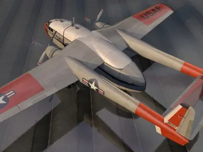 Fairchild C-119 Flying Boxcar 3D model