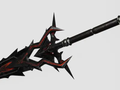 Demonic Sword 3D Model 3D model
