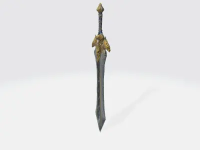 A medieval-style sword 3D model