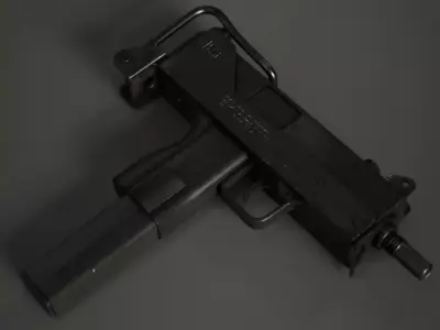 Mac 10 SMG Low-poly 3D model