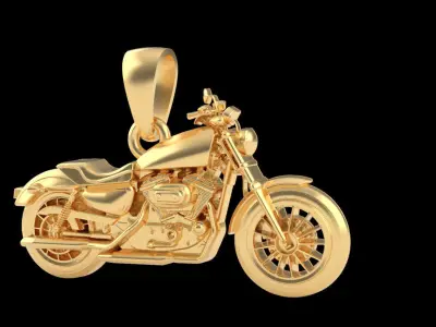 motorbike pendant 3D print model buy