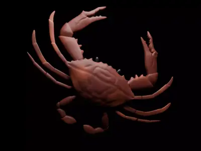 cute crab 3d 3D model