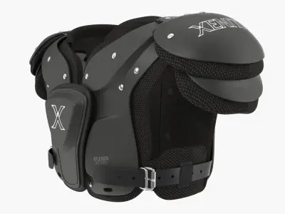 Xenith Flyte Youth Football Shoulder Pads Black 3D model