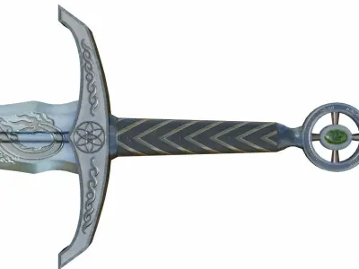 Sword lord of rings 3D model purchase