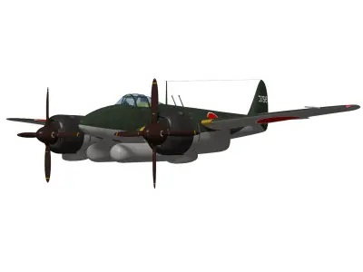 Nakajima J5N Tenrai 3D model
