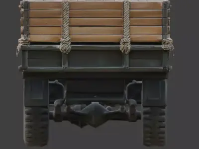 WWII Light Tank 3D  Low-poly 3D model