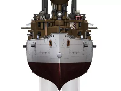 USS Olympia C6 1m RC READY 3D print model