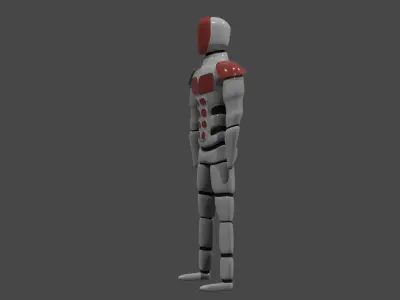 Futuristic Humanoid 3D model