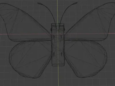 Butterfly monarch 3D model purchase
