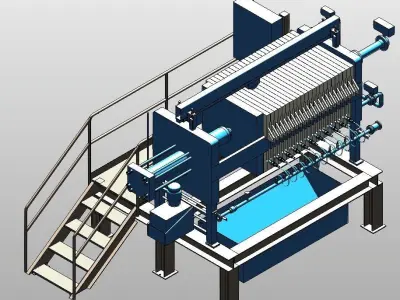 Filter Press 3D model