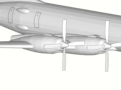 CANADAIR CL44 and CC106 YUKON 3D Print Model 3D print model