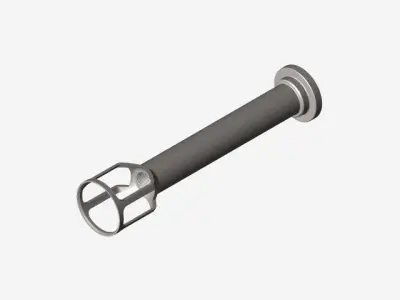Compensator Sound level reduction silencer and suppressor Free 3D model