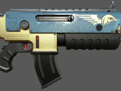 Bolter of Steppe Hawks chapter Free 3D model