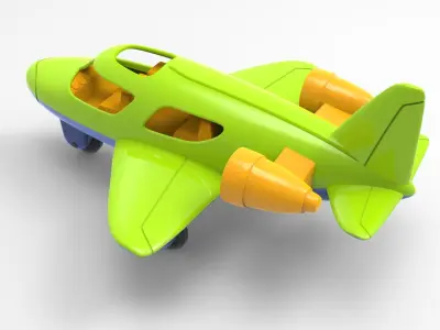 toy plane 3D model by Revon