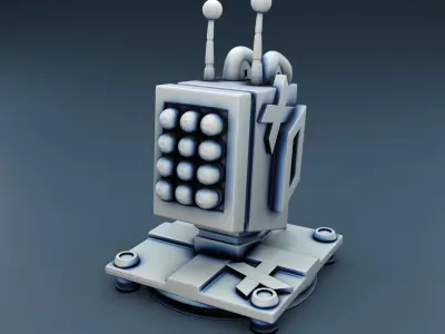 Combat guns Set Part 2 3D print model