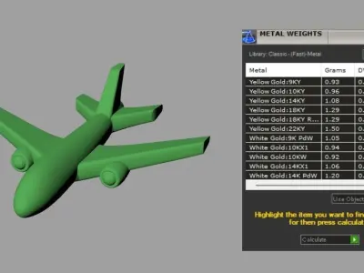 airplane pendant 3D print model buy