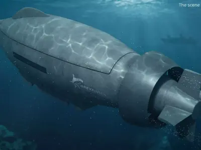 Greyshark GS P1 Bravo Marine Drone Dirt 3D model