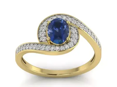 Women ring 3dm Render details 3D print model