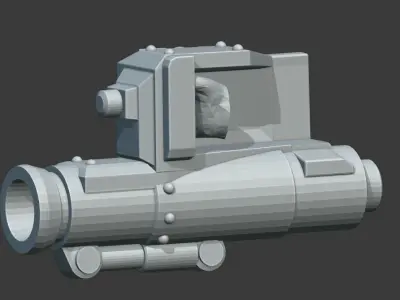 Sci Fi Ogre Weapon Set 3D print model