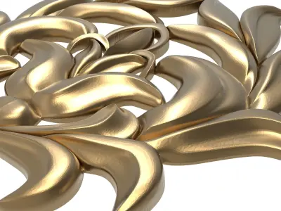 decorative pattern ready for 3D printing 3D model