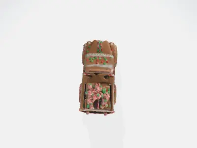 gingerbread-style truck 3D model